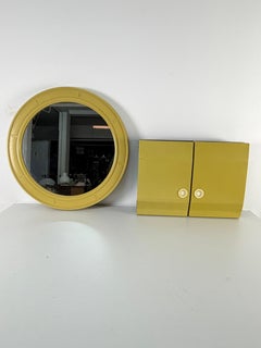 Set di 2 specchi e armadietti per il bagno, anni '70