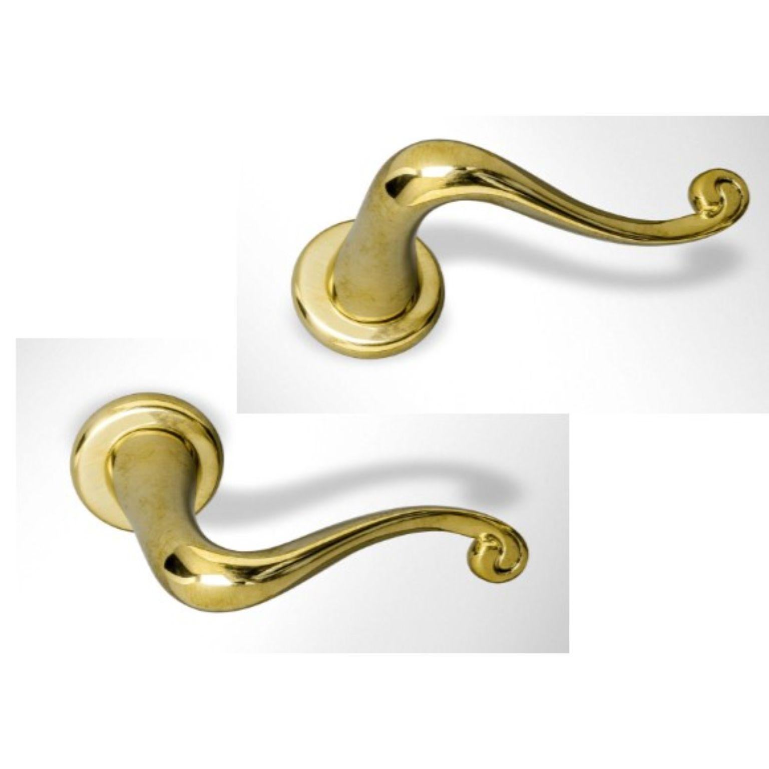 Set of 2 Batlló door handle by Antoni Gaudí.
Dimensions: D5 x H10cm 
Materials: brass

Before reissuing Gaudí’s furniture, BD, together with the architect David Ferrer, faithfully reproduced some of the metalwork pieces designed by Gaudí between