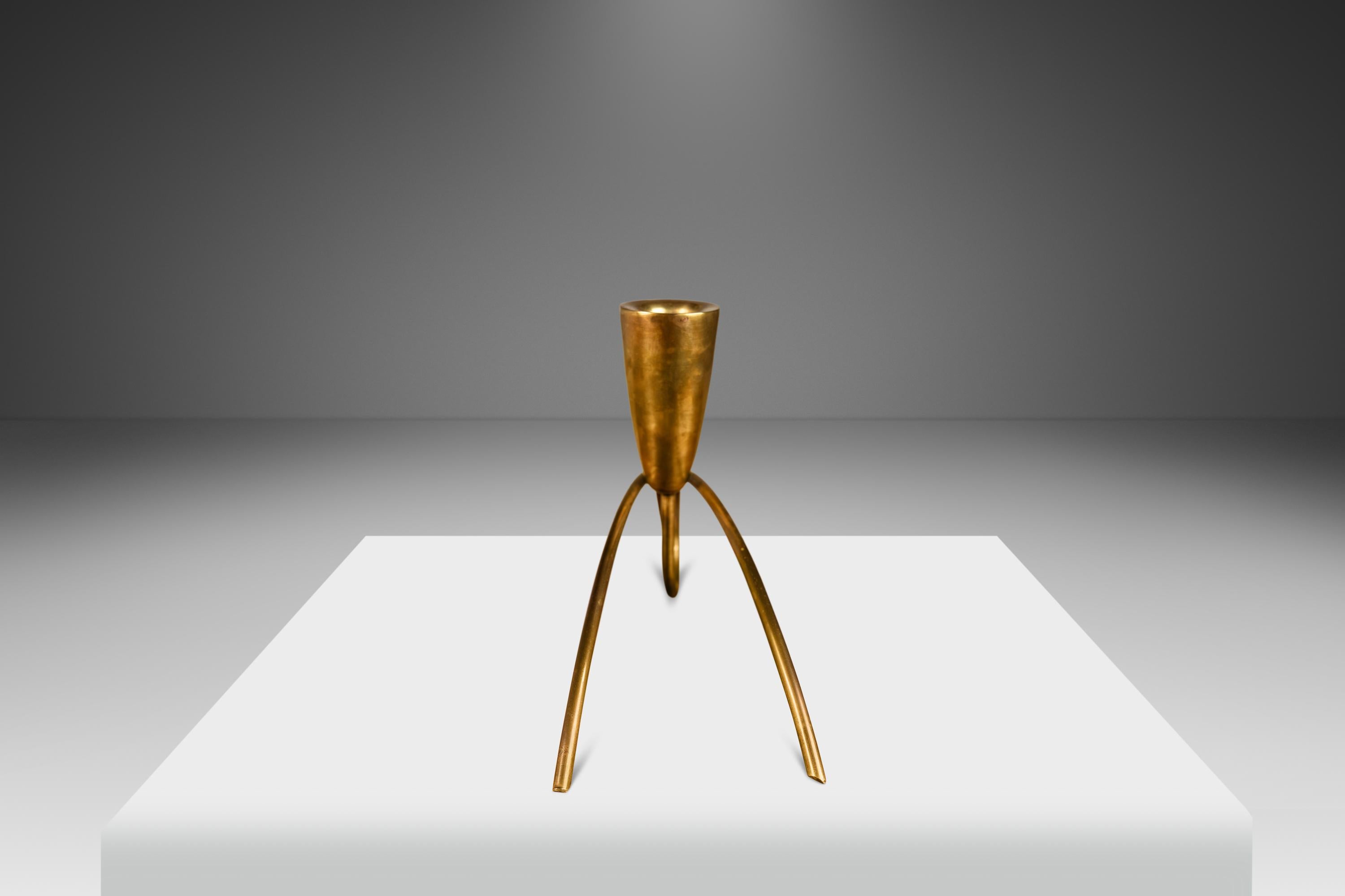 Set of 2 Bauhaus Candlestick Holders Attributed to Günter Kupetz, Germany, 1950s For Sale 2