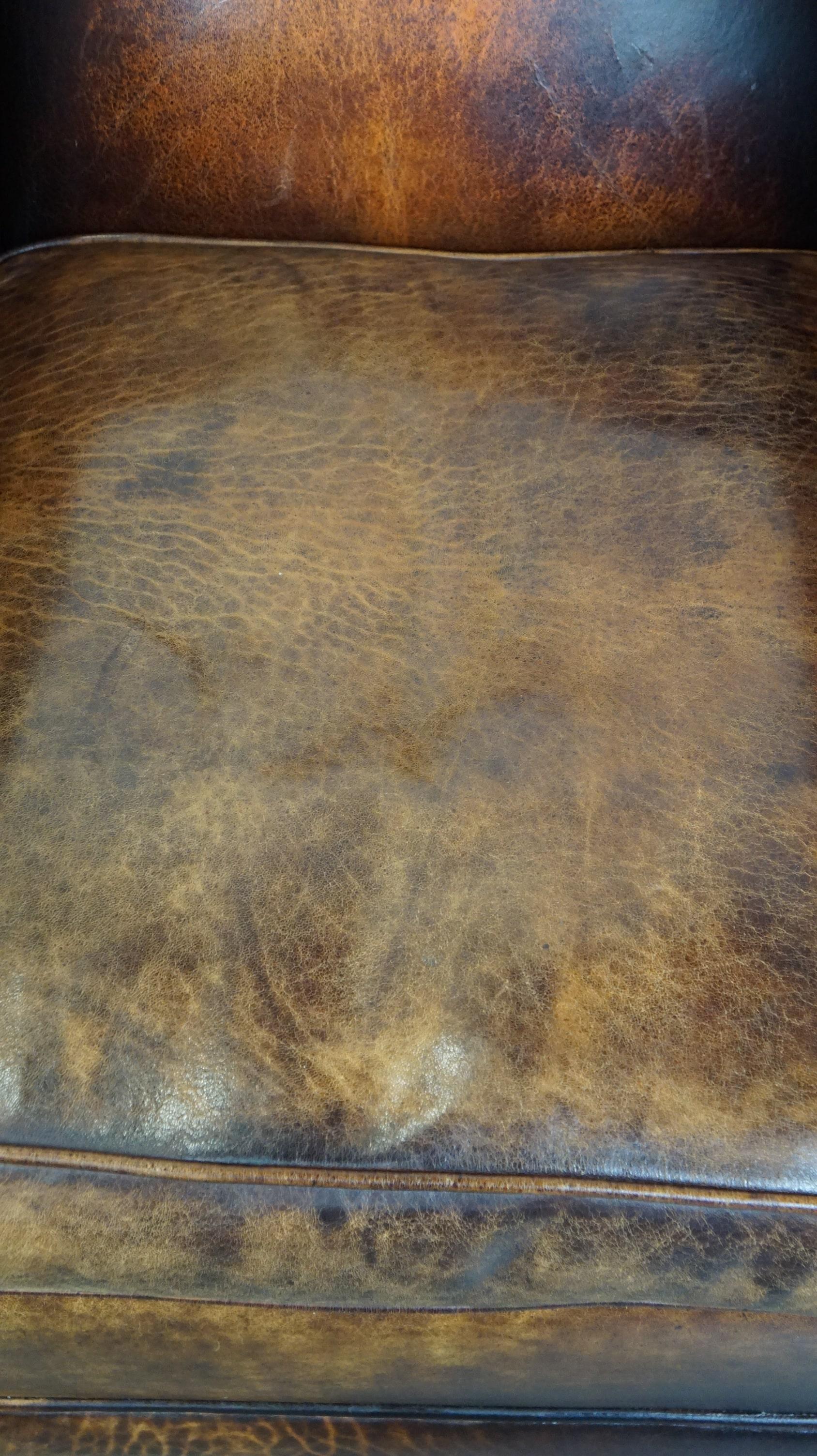 20th Century Set of 2 Beautiful Sheepskin Armchairs with the Most Beautiful Colors