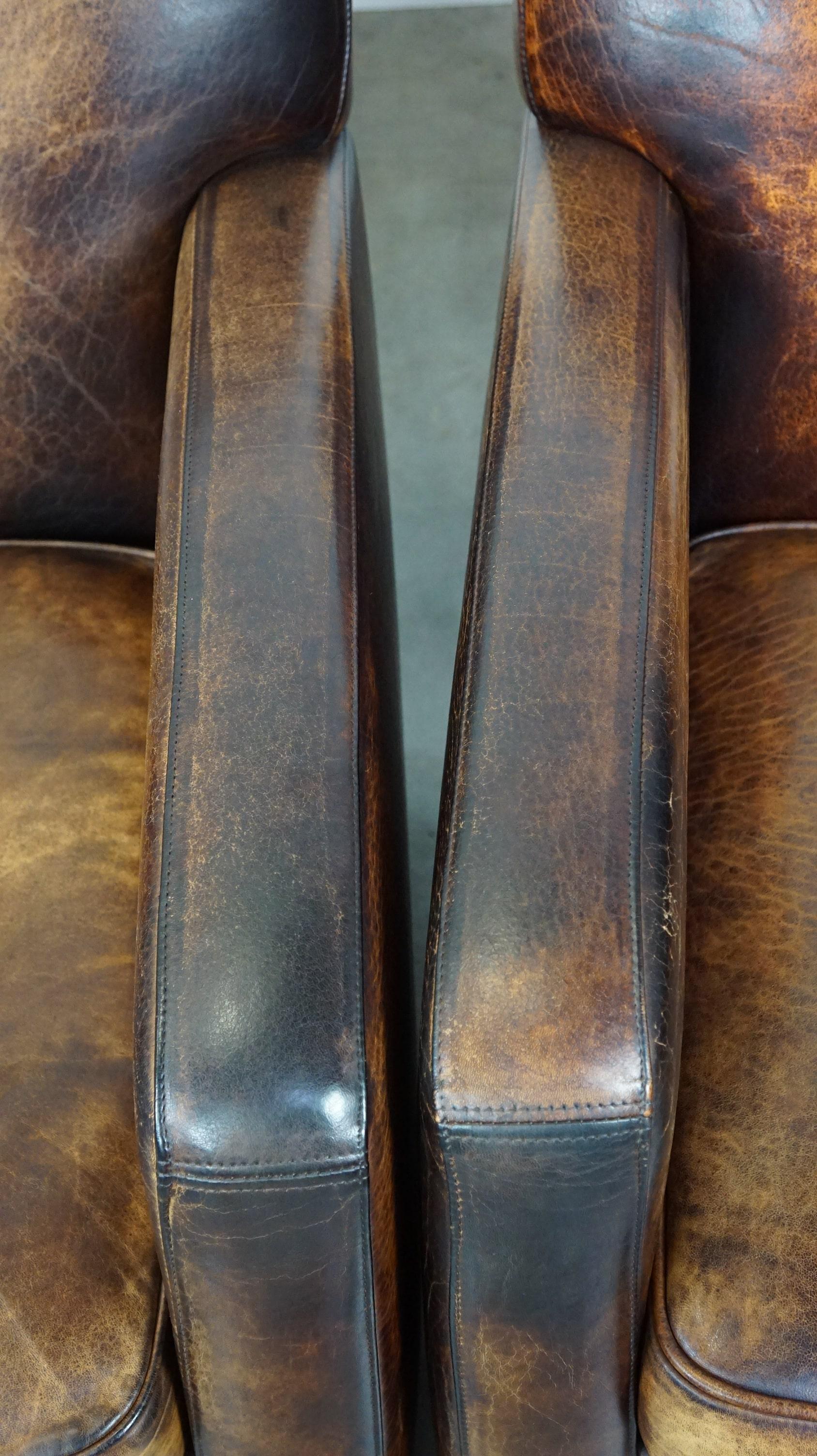 Set of 2 Beautiful Sheepskin Armchairs with the Most Beautiful Colors 1