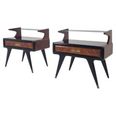 Set di 2 comodini in stile Paolo Buffa, Italia anni '50