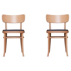 Lot de 2 chaises MZO en bois de hêtre avec assise tapissée en Kvadrat noir par Mazo Design