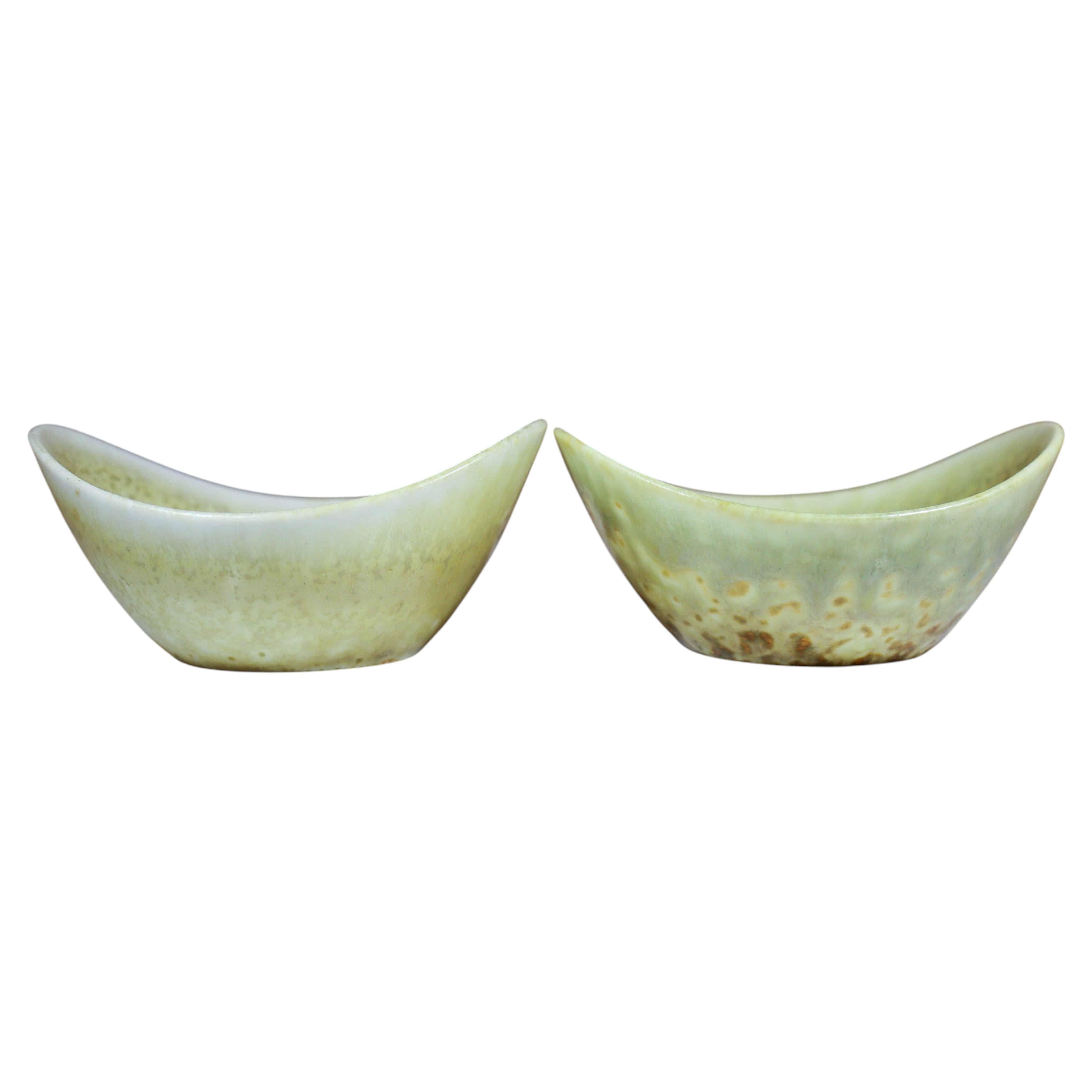 Set of 2 Beige Bowls - Carl-Harry Stålhane - Rörstrand - Mid-20th Century