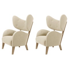 Ensemble de 2 chaises longues Sahco Zero en chêne naturel beige « My Own Chair » de Lassen