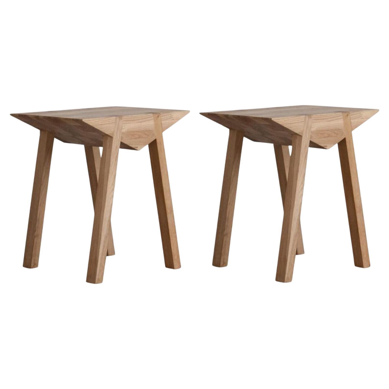 Set of 2 Bermuda Stools by Katryna Sadauskaite