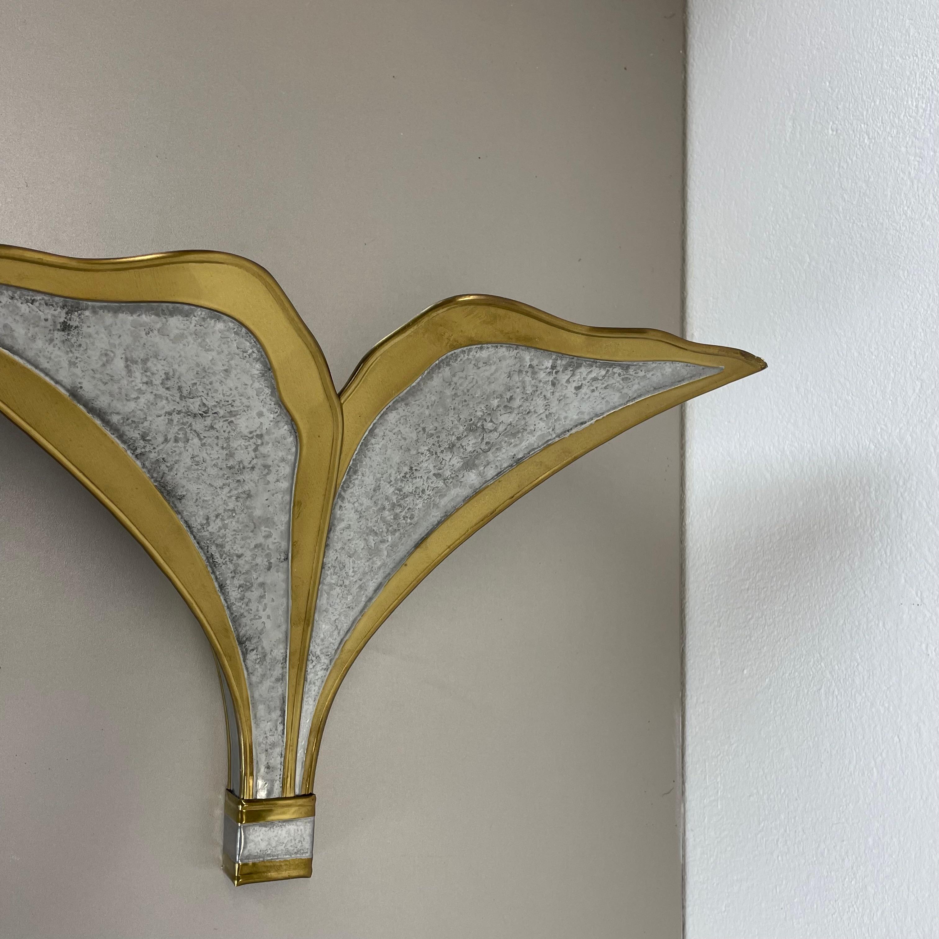 juego de 2 apliques bicolor de Henri Fernandez para Honoré, Francia años 70 en venta 5