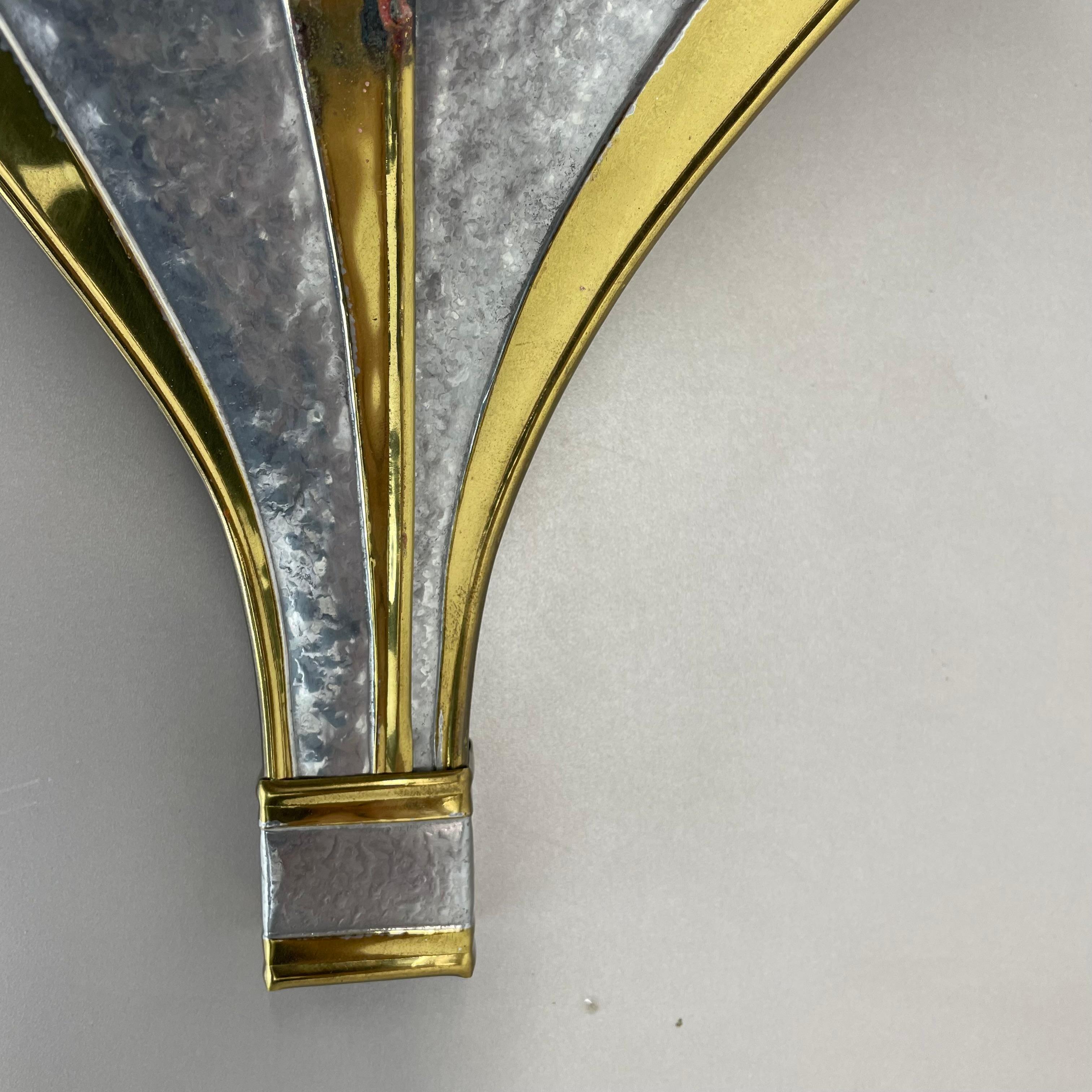 juego de 2 apliques bicolor de Henri Fernandez para Honoré, Francia años 70 en venta 1