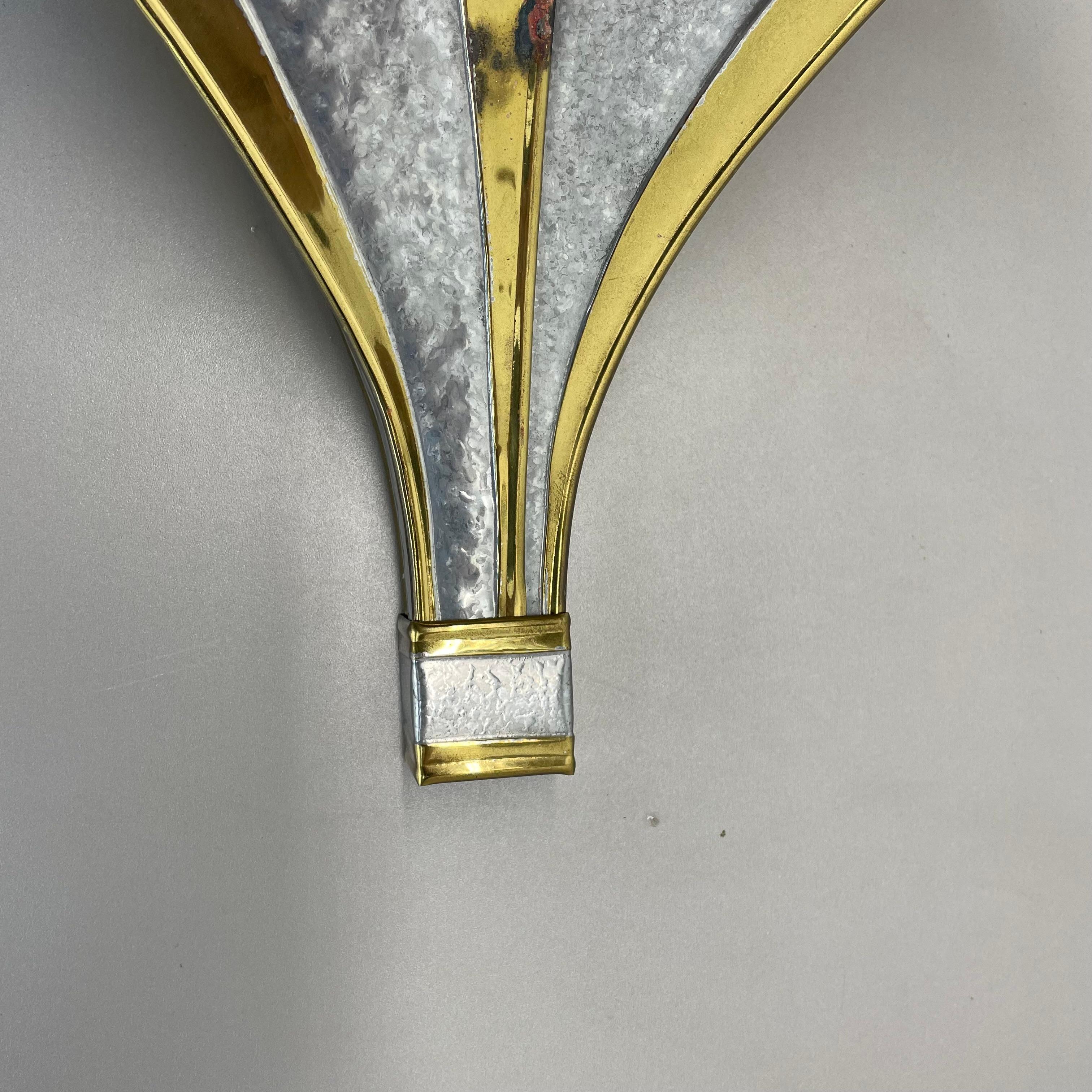 juego de 2 apliques bicolor de Henri Fernandez para Honoré, Francia años 70 en venta 2