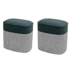 Set of 2 Bicolor Galata Ottomans by Edvin Klasson