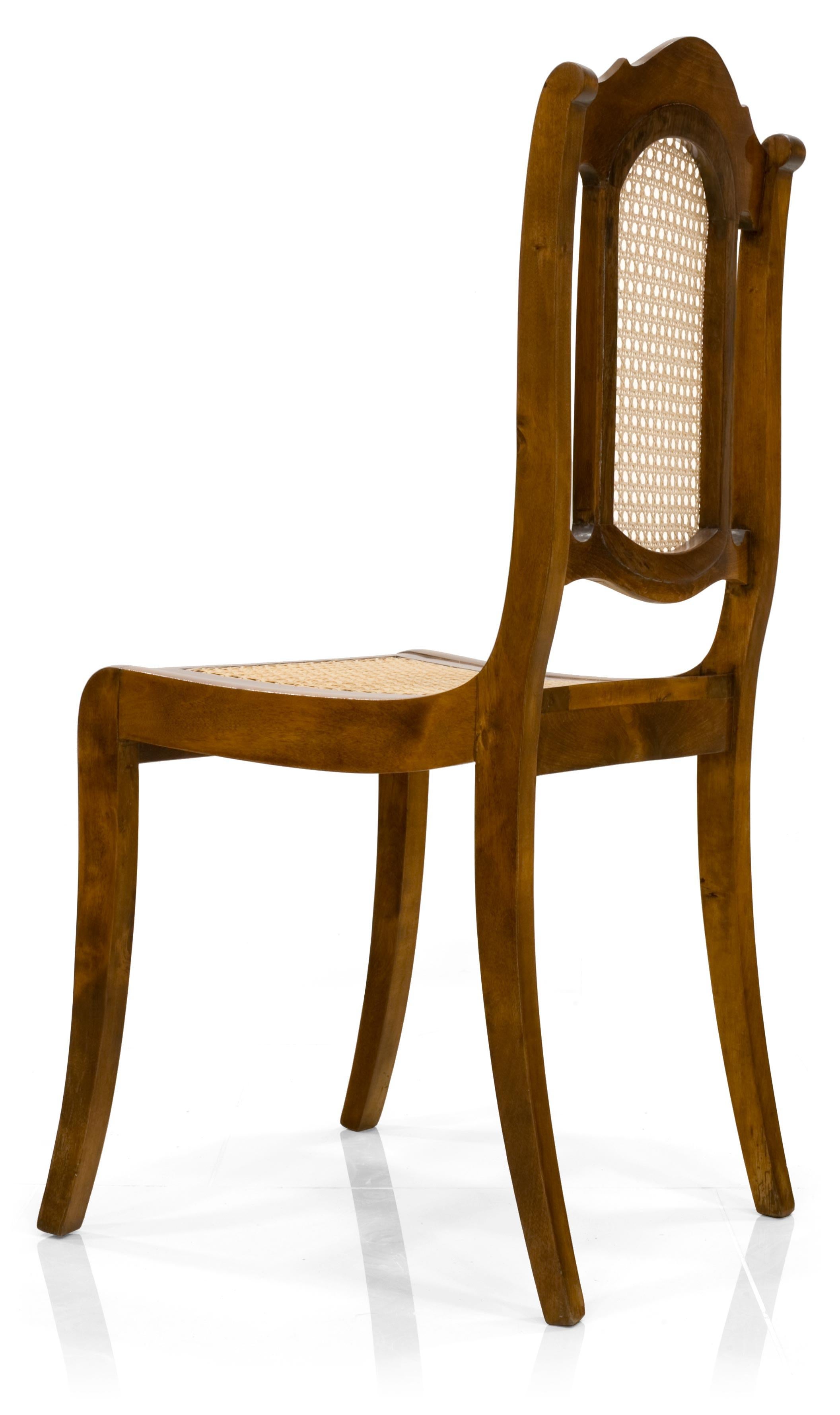 Set of 2 Biedermeier Cane Chairs in Walnut, Germany, circa 1850 In Excellent Condition In Wrocław, Poland