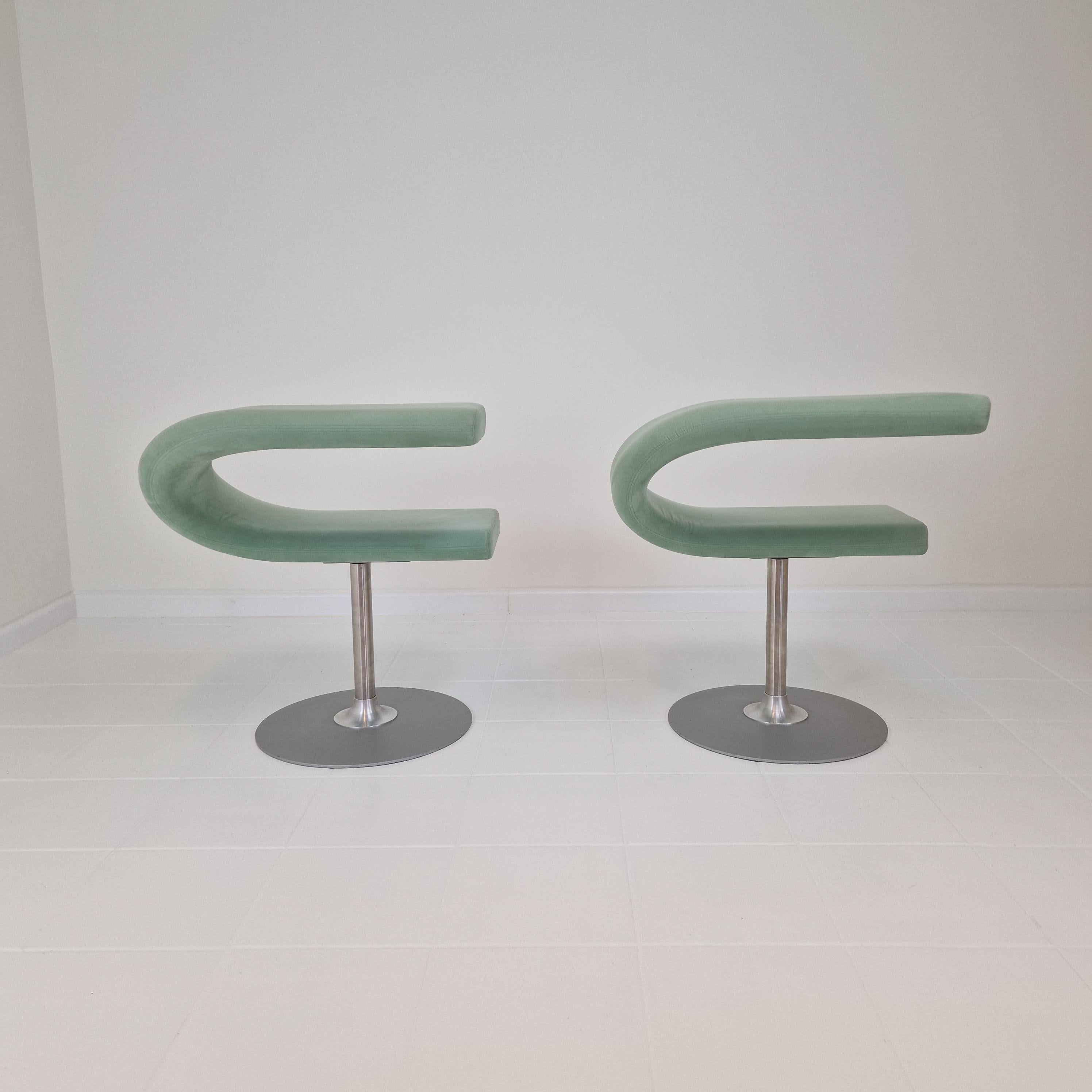 Ensemble de 2 chaises pivotantes Bla Station Innovation C de Fredrik Mattson, Suède en vente 6