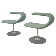 Set of 2 Bla Station Innovation C Swivel Chairs by Fredrik Mattson, Sweden