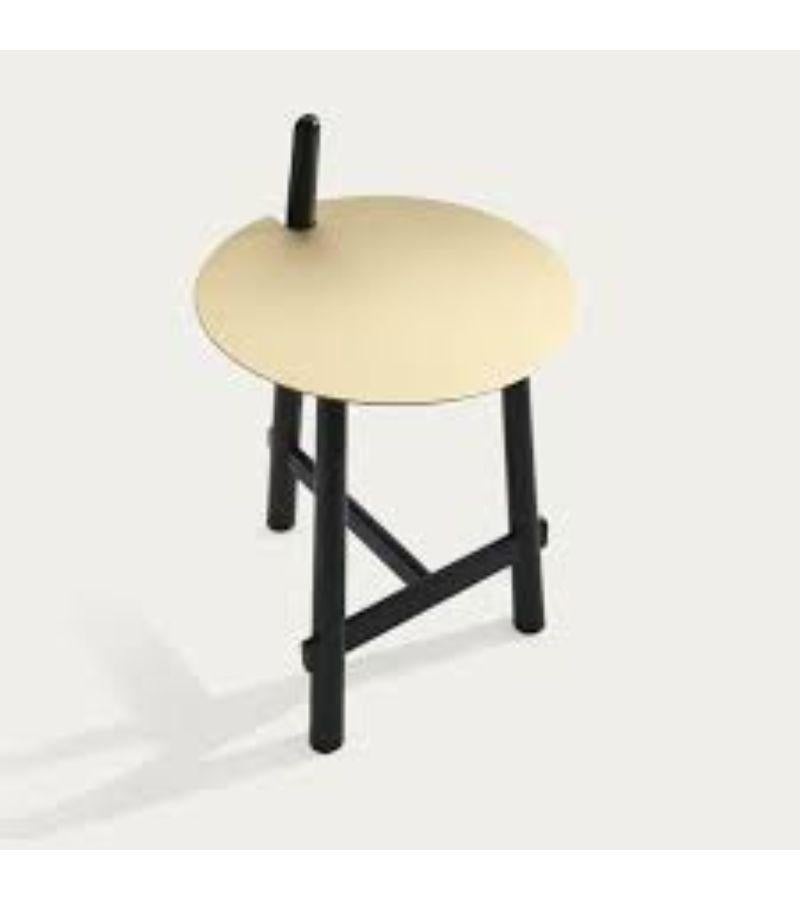 Beech Set of 2 Black Altay Side Tables by Patricia Urquiola
