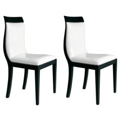 Set of 2 Black-And-White Chairs #2