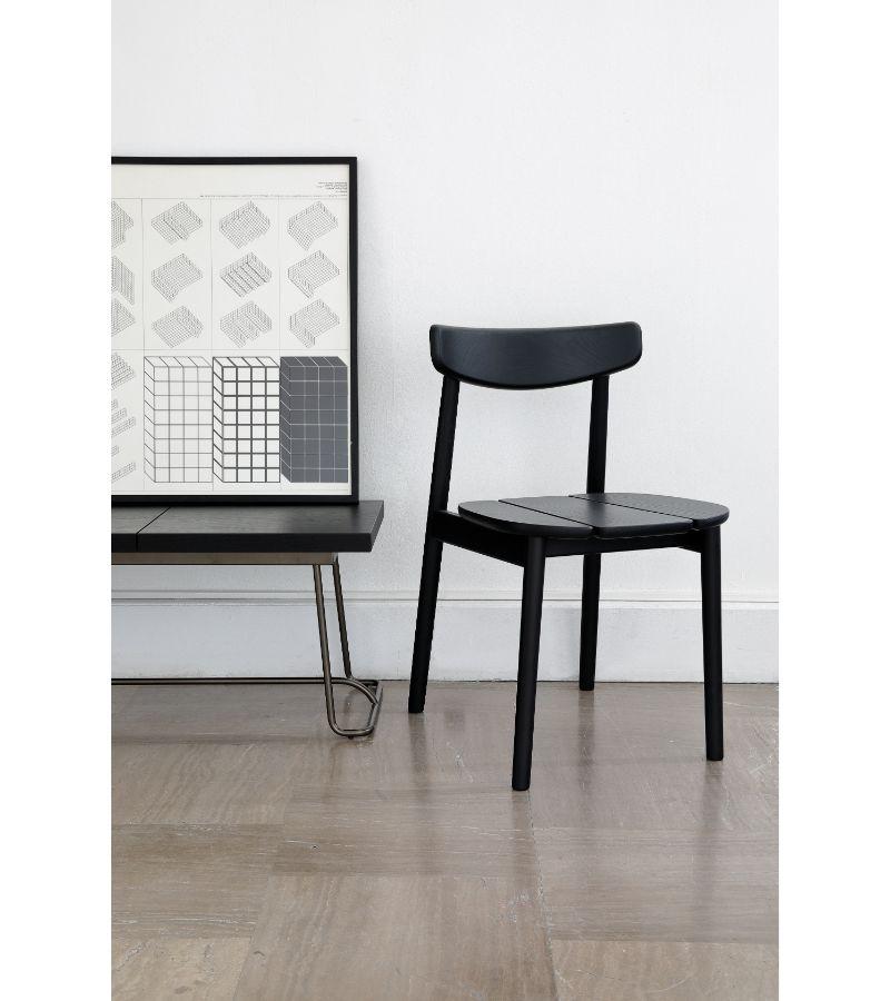 Set of 2 Black Ash Klee Chairs 2 by Sebastian Herkner For Sale 1