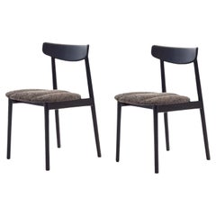 Set of 2 Black Ash Klee Chairs 2 by Sebastian Herkner