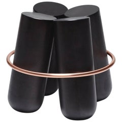 Set of 2 Black Bolt Stools, Note Design Studio