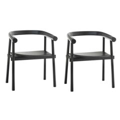 Set of 2 Black Bridge Altay Armchairs by Patricia Urquiola