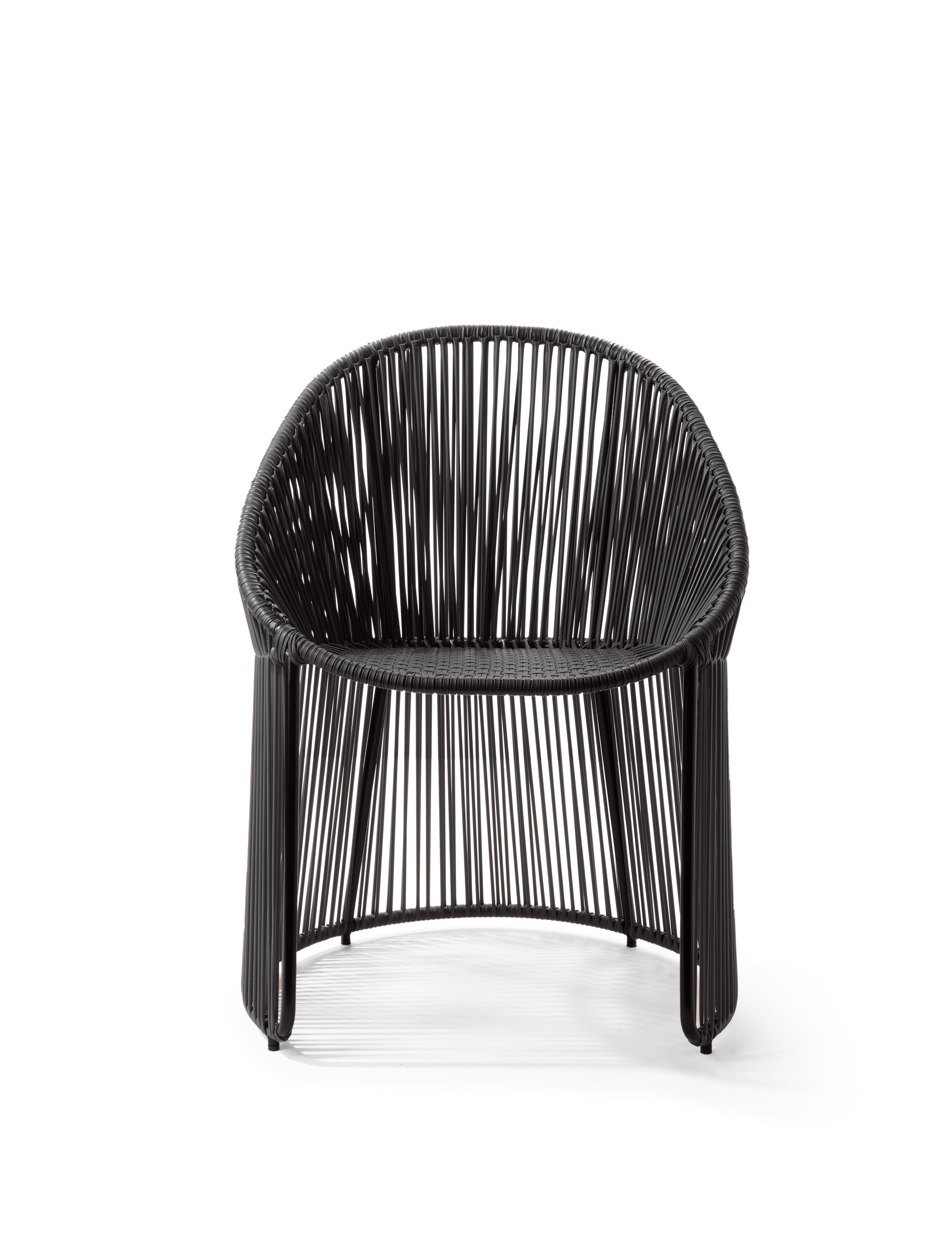 Moderne Ensemble de 2 chaises de salle à manger Cartagenas noires de Sebastian Herkner en vente