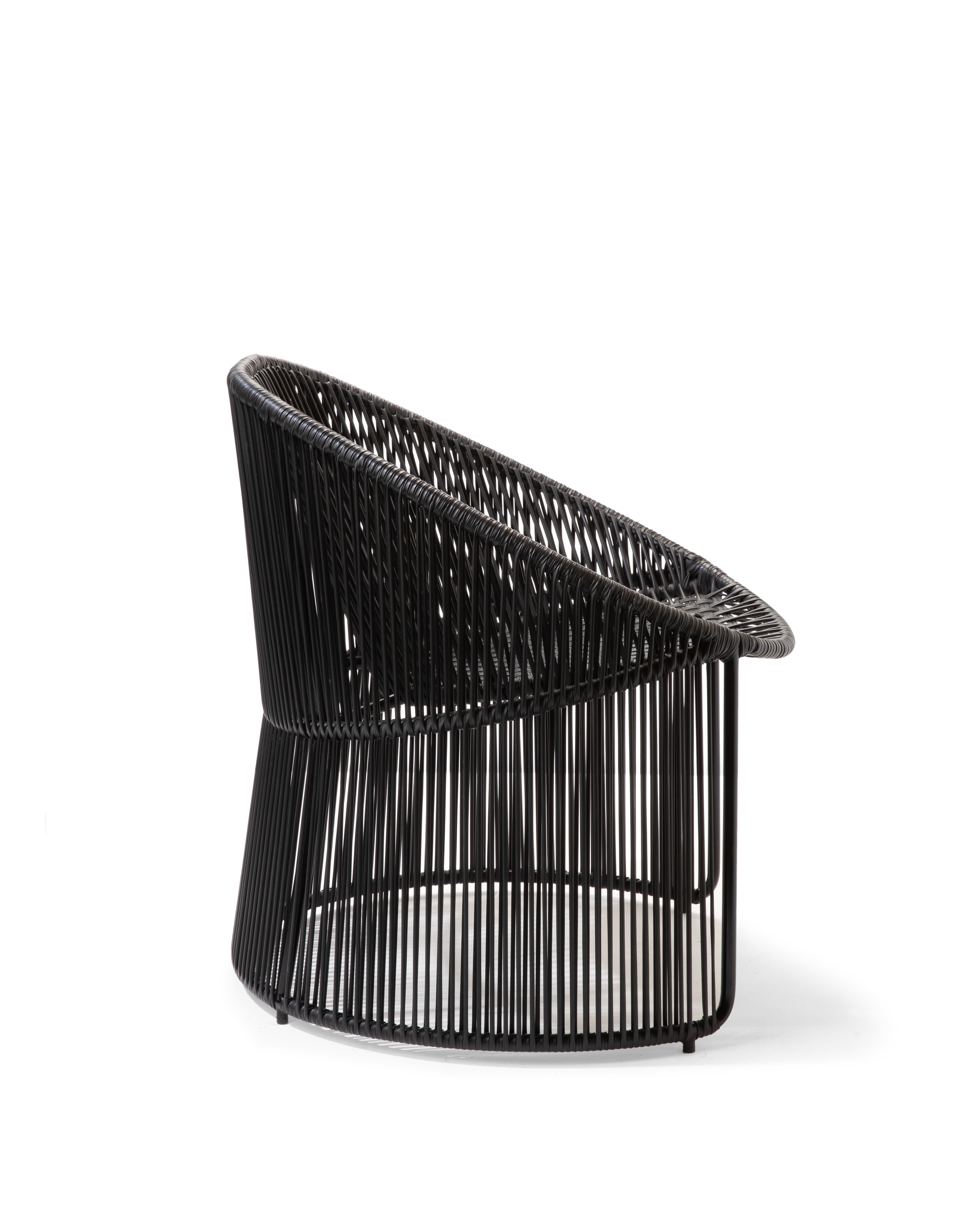 Modern Set of 2 Black Cartagenas Lounge Chair by Sebastian Herkner For Sale
