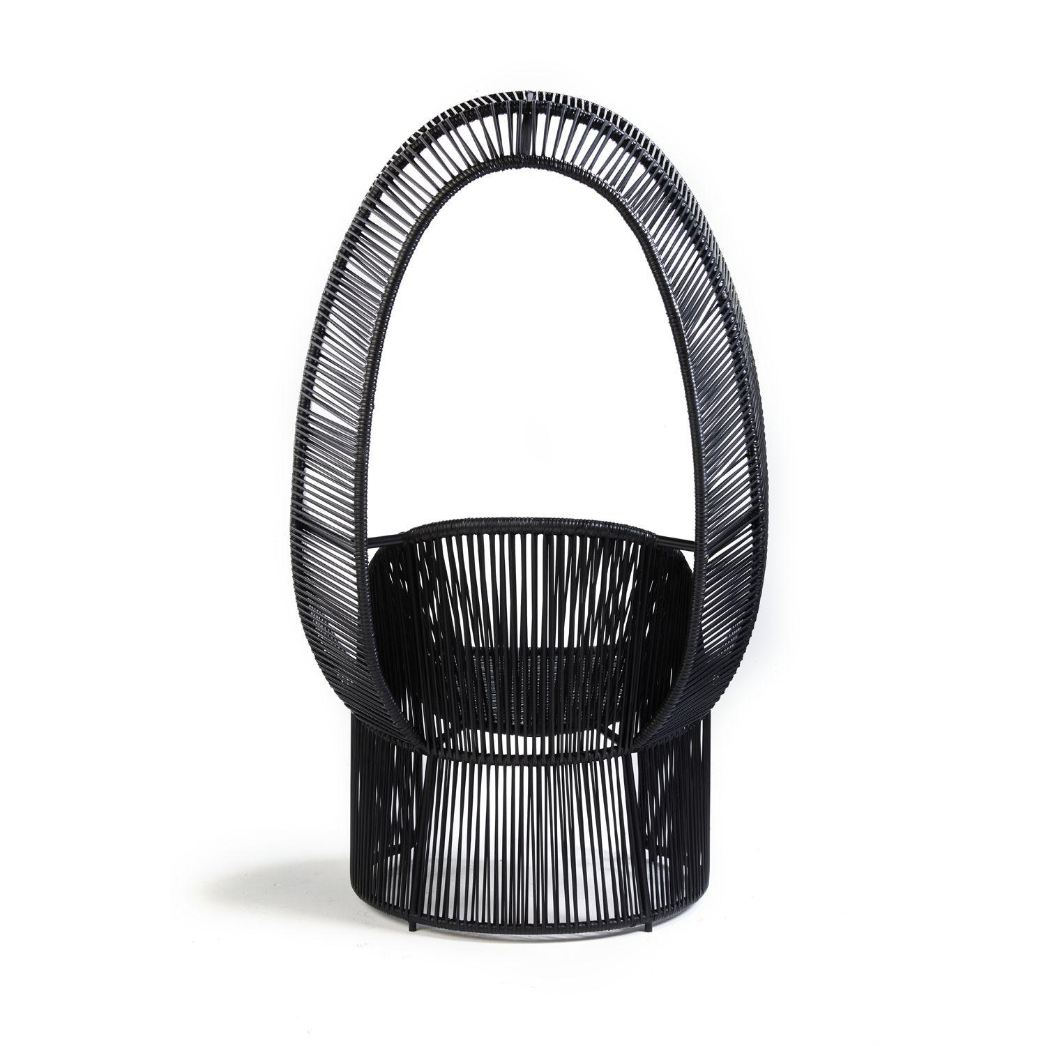 Modern Set of 2 Black Cartagenas Reina Chair by Sebastian Herkner For Sale