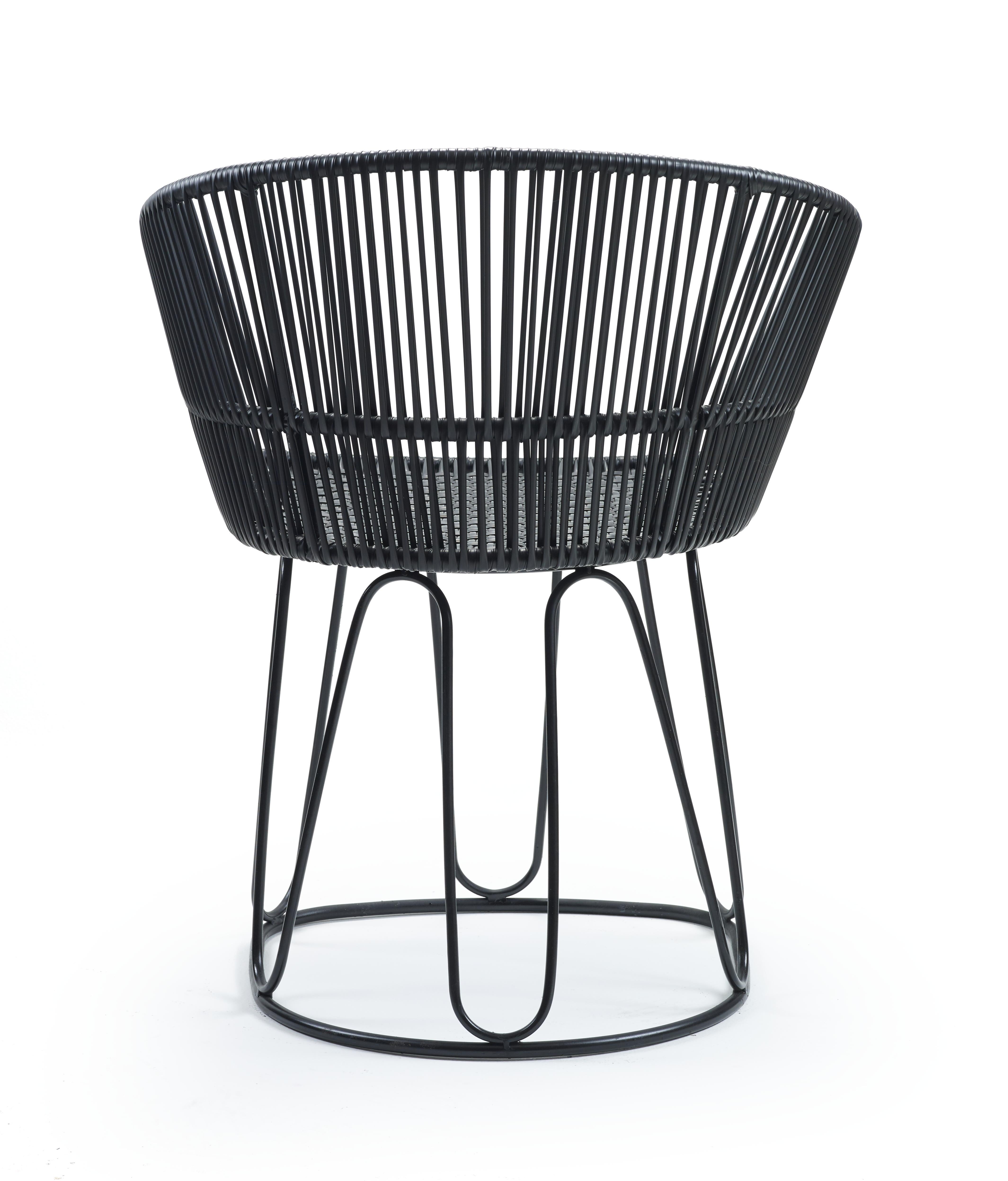 Set of 2 Black Circo Dining Chair by Sebastian Herkner In New Condition For Sale In Geneve, CH