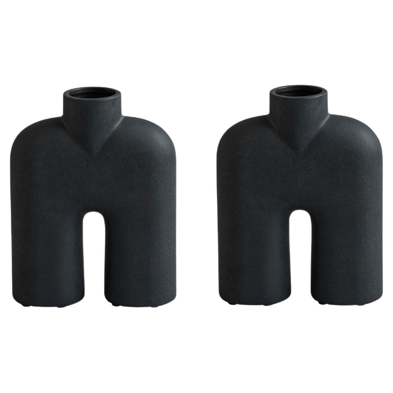 Set of 2 Black Cobra Tall Mini by 101 Copenhagen