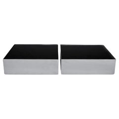 Set Of 2 Black Ice Coffee Tables by Phase Design