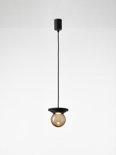Set Of 2 Black Stratos Mini Ball Pendant Light by Dechem Studio