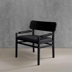 Set of 2 Black XVI Décima Sexta Lounge Chairs by Joel Escalona