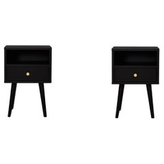 Set aus 2 Blackie N-Betttischen von Pastform