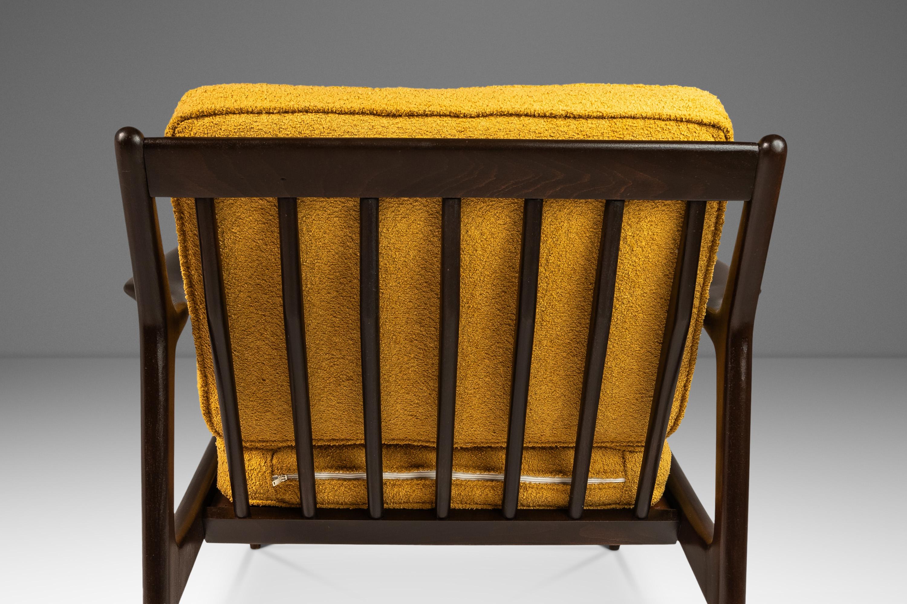 Set of 2 'Blade Arm' Lounge Chairs by Ib Kofod Larsen for Selig, Denmark, 1960's 3