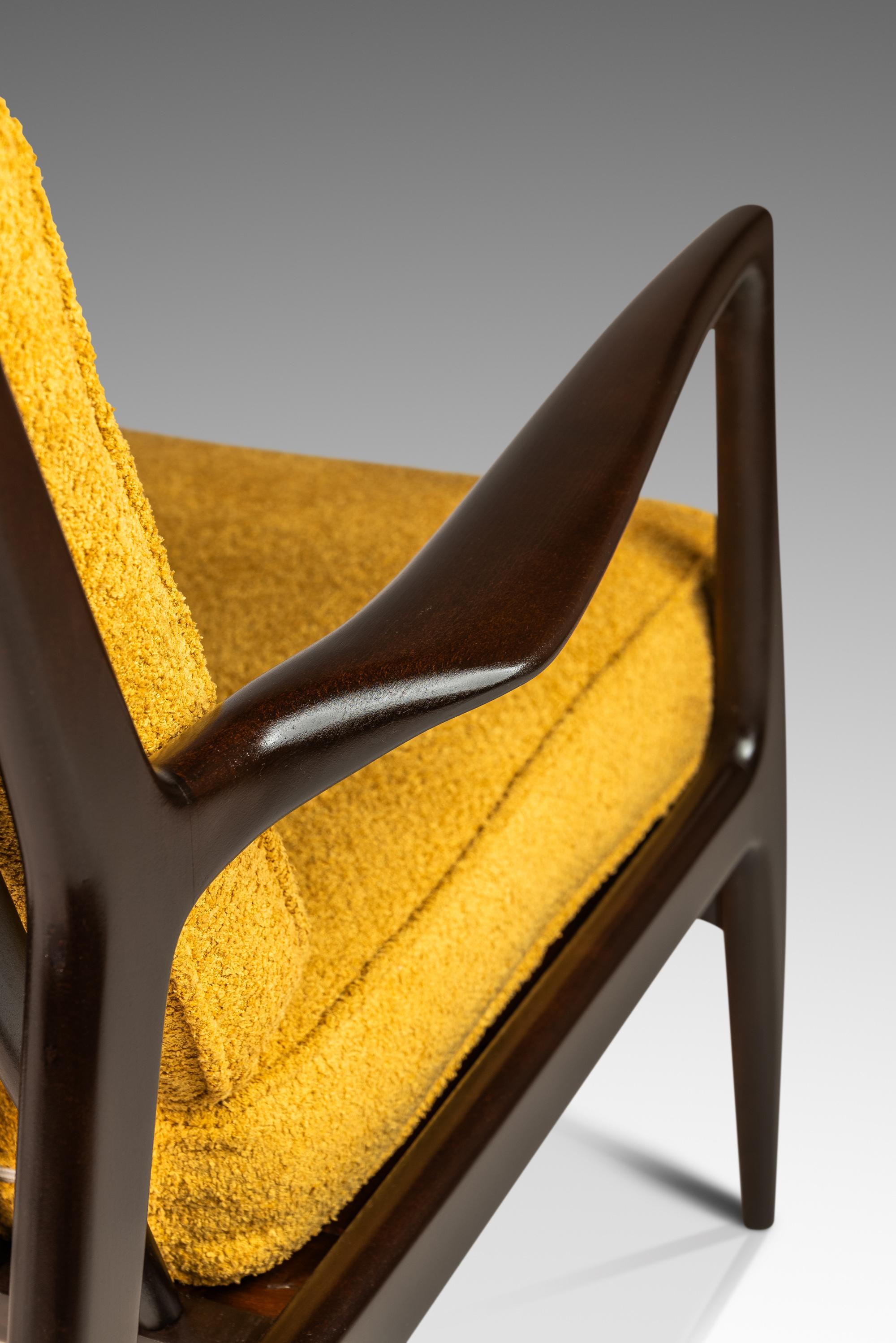 Set of 2 'Blade Arm' Lounge Chairs by Ib Kofod Larsen for Selig, Denmark, 1960's 4