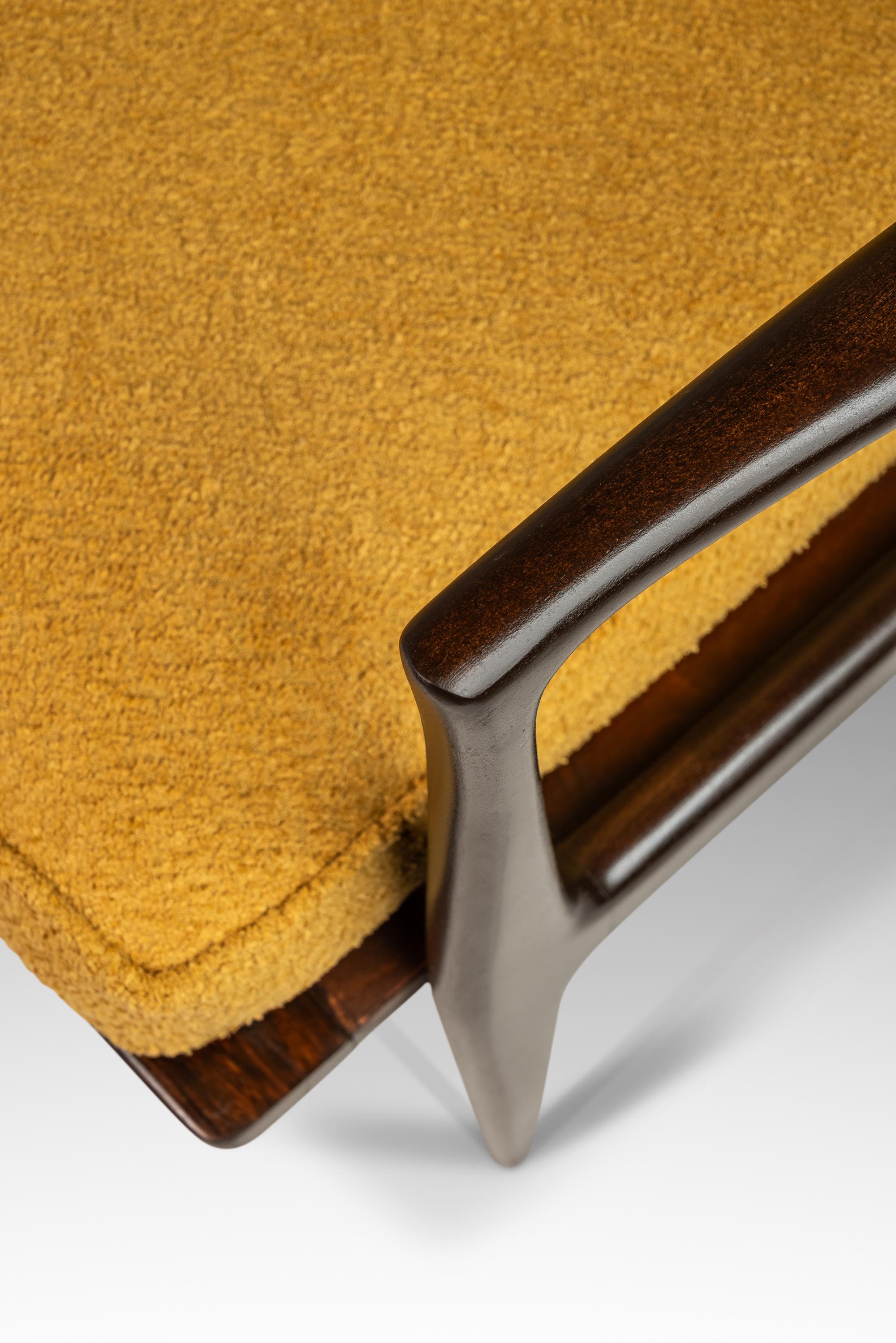 Set of 2 'Blade Arm' Lounge Chairs by Ib Kofod Larsen for Selig, Denmark, 1960's 8