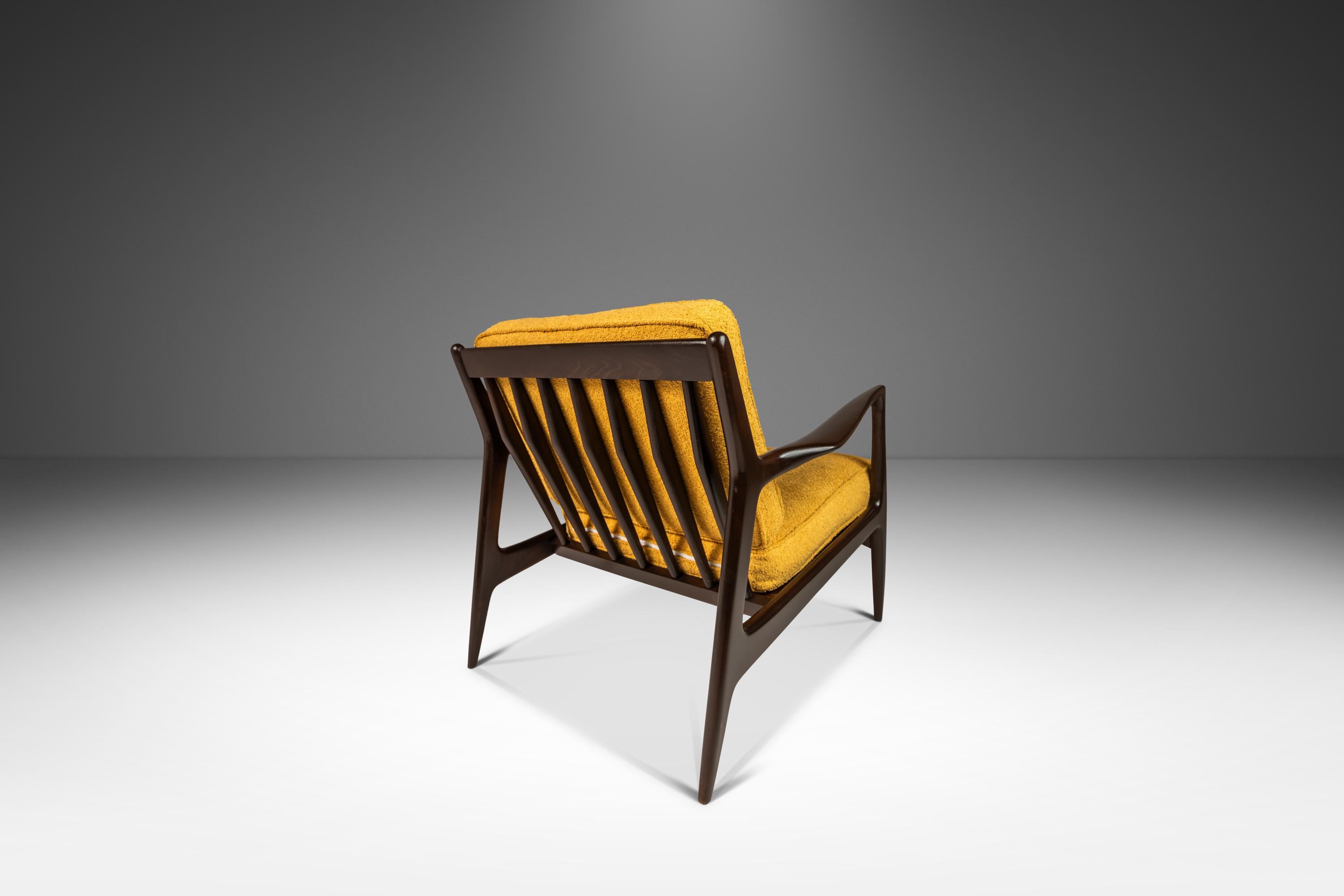Set of 2 'Blade Arm' Lounge Chairs by Ib Kofod Larsen for Selig, Denmark, 1960's 1