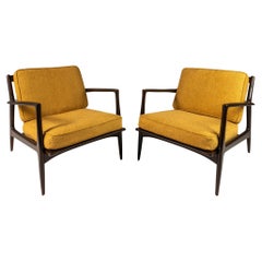 Used Set of 2 'Blade Arm' Lounge Chairs by Ib Kofod Larsen for Selig, Denmark, 1960's