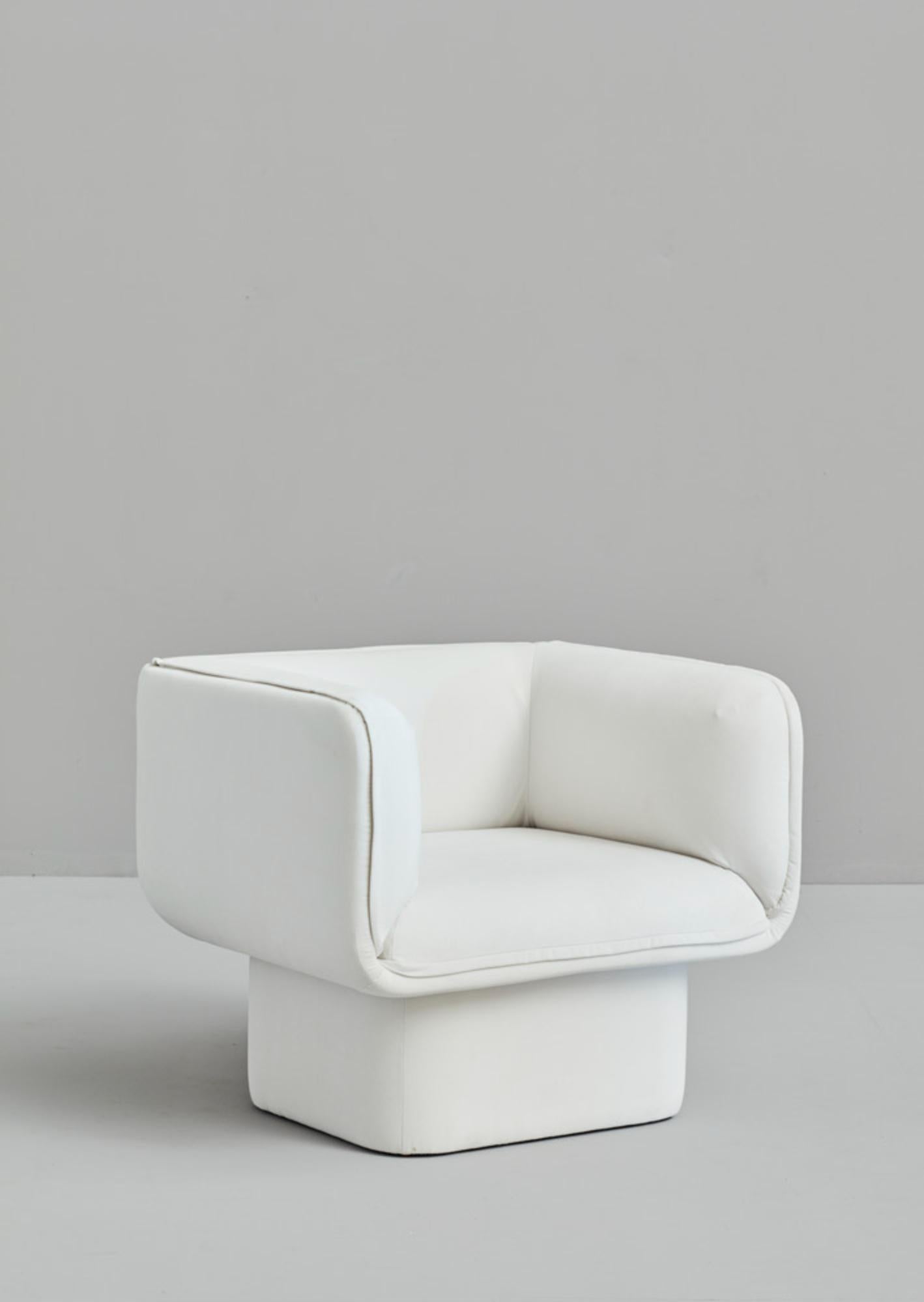 Post-Modern Set of 2 Block Armchair by Pepe Albargues For Sale