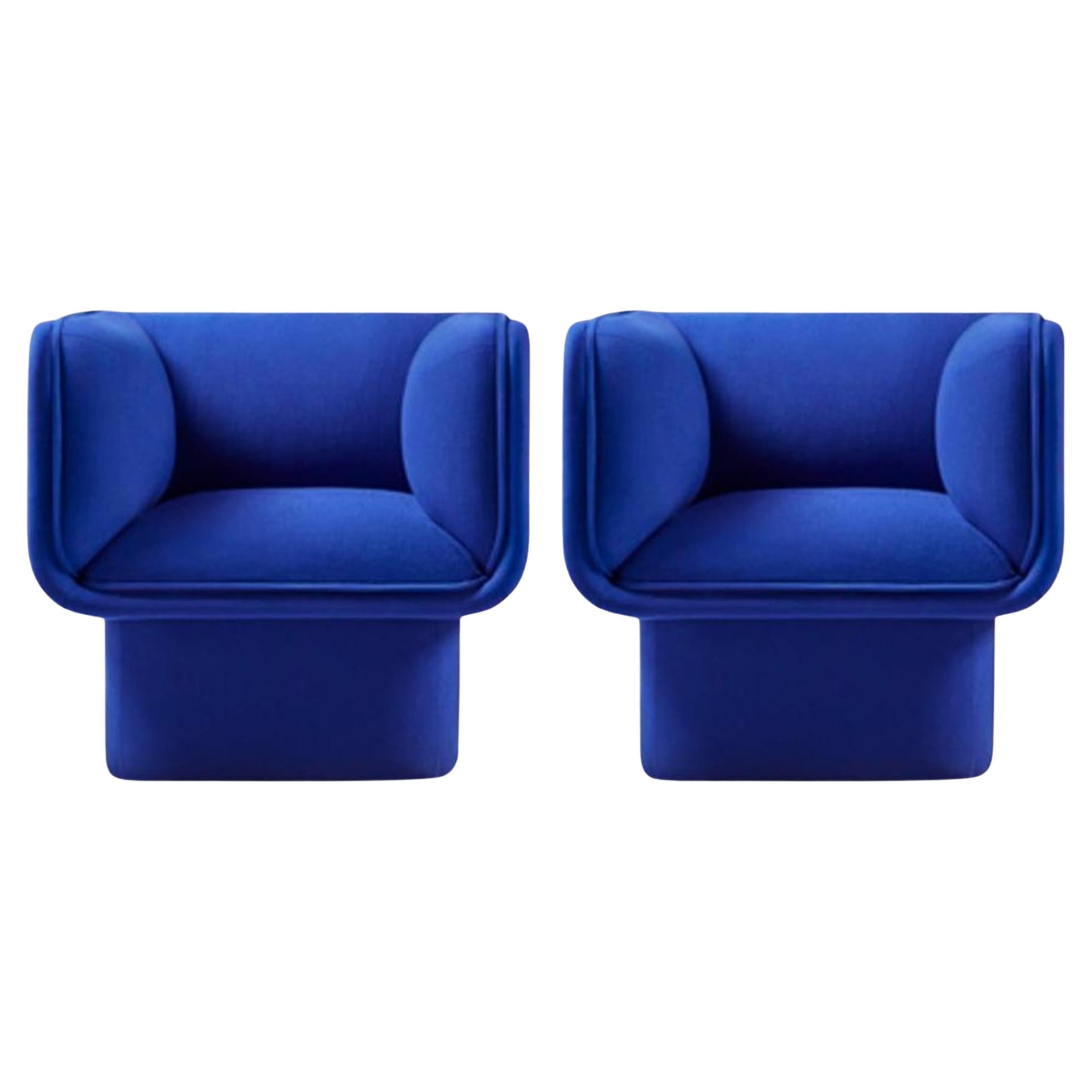 Set of 2 Block Armchair by Pepe Albargues For Sale