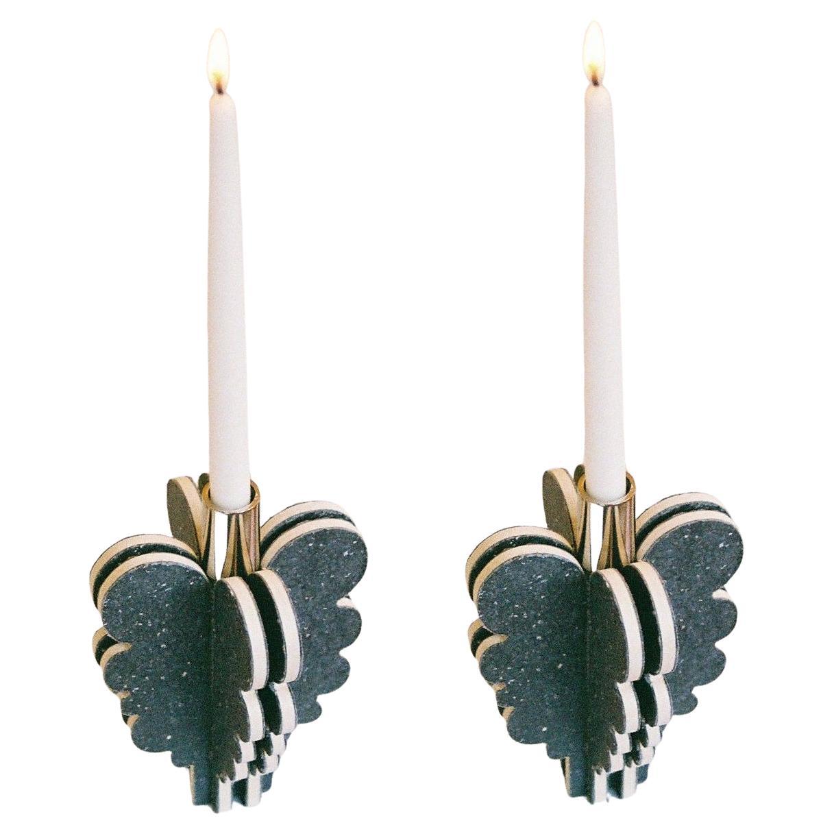 Set of 2 Blooming Cuts Candle Holder by Ebba Lindgren