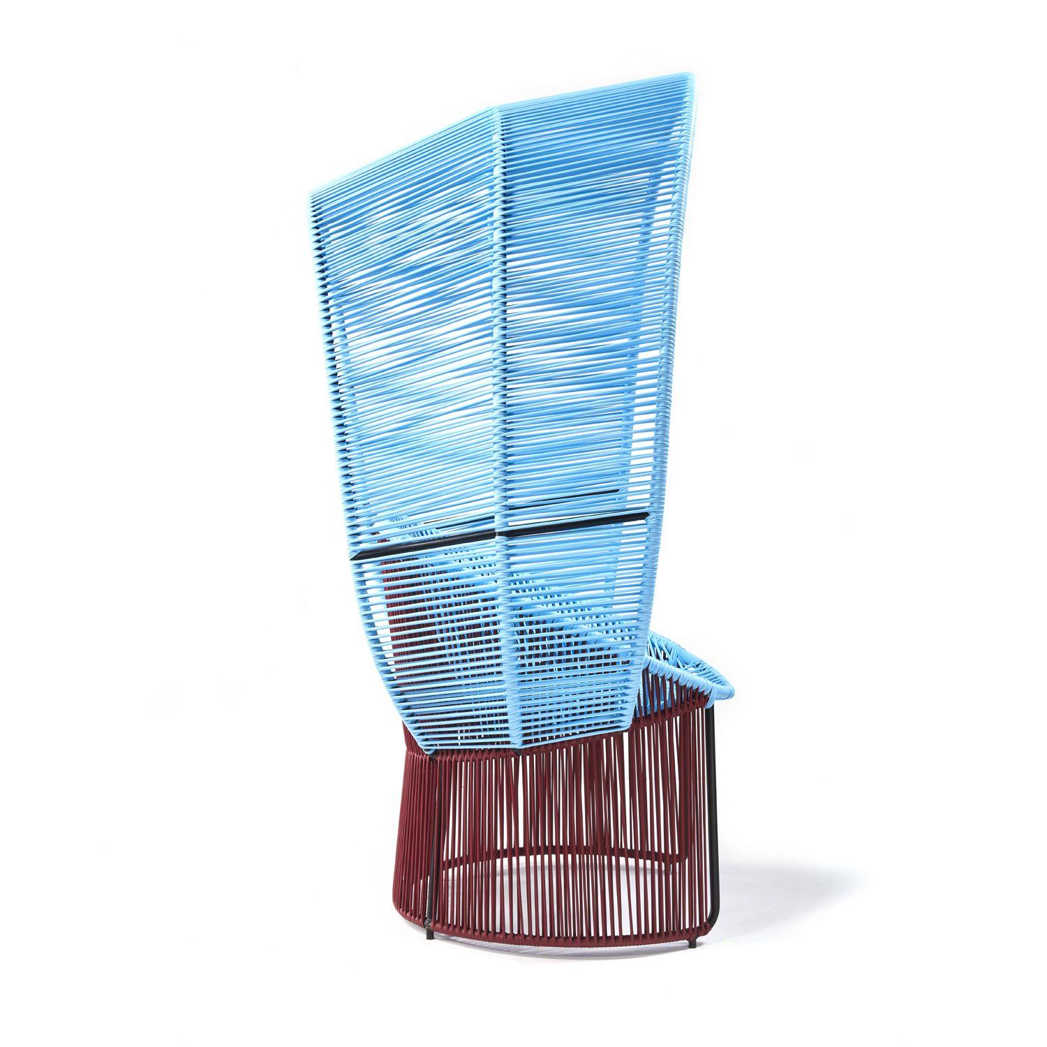 German Set of 2 Blue Cartagenas Reina Chair by Sebastian Herkner For Sale