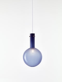 Set aus 2 blauen Sphaerae-Pendelleuchten von Dechem Studio