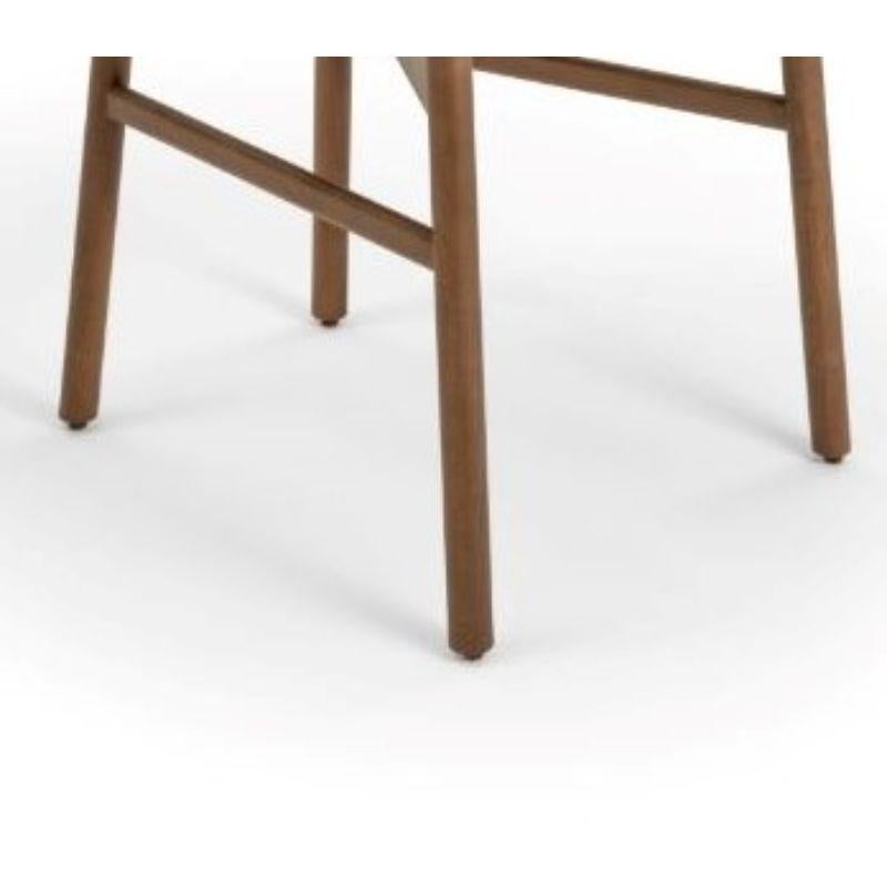 italien Ensemble de 2 chaises Bokken rembourrées, Canaletto et or, bleues par Col Italia