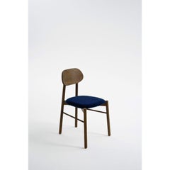 Set of 2, Bokken Upholstered Chair, Caneletto, Blue by Colé Italia