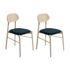 Ensemble de 2, chaise tapissée Bokken, hêtre naturel, Ottanio de Colé Italia