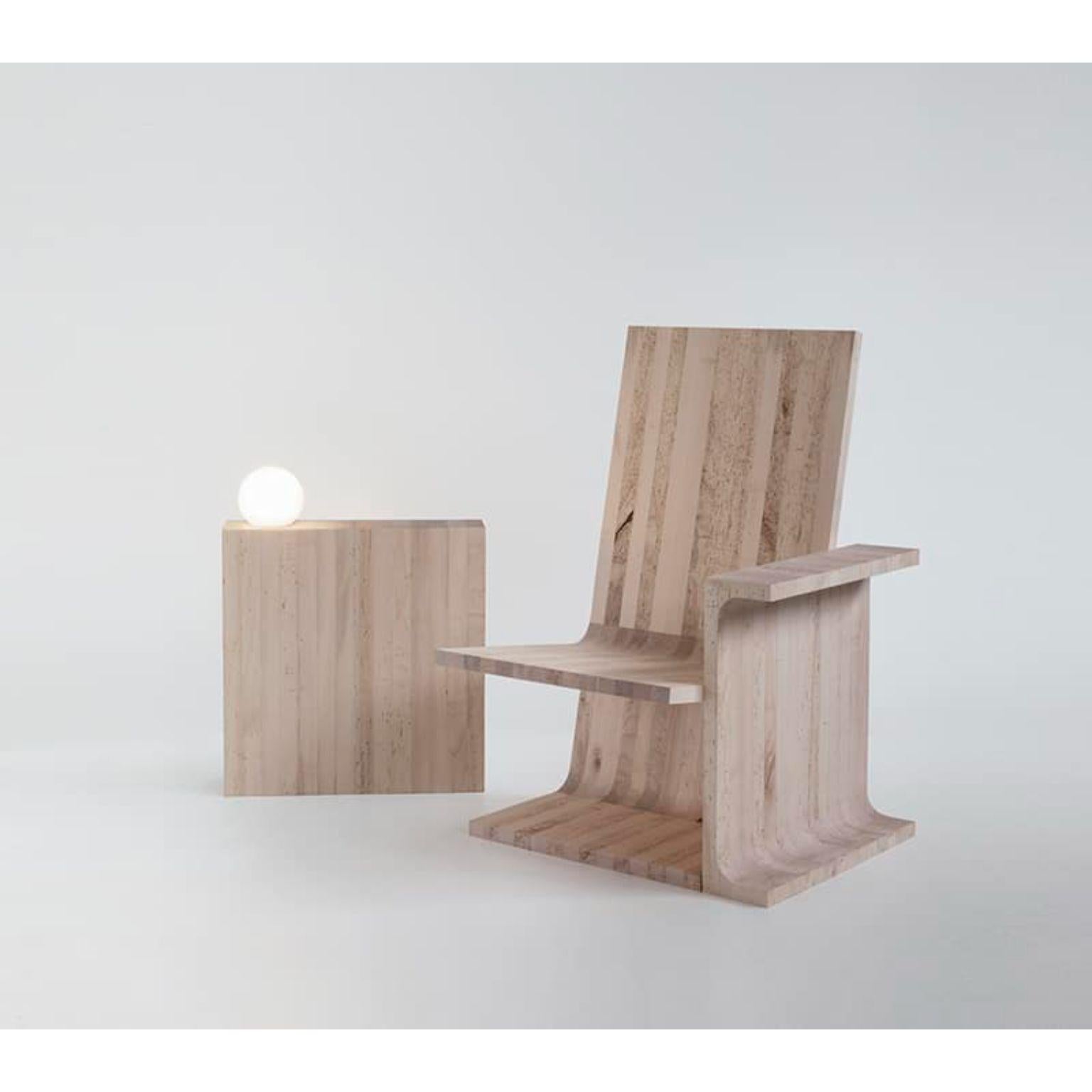 Maple Set Of 2 Book Room Chair And Arm With Lamp by Secondome Edizioni and Studio F For Sale