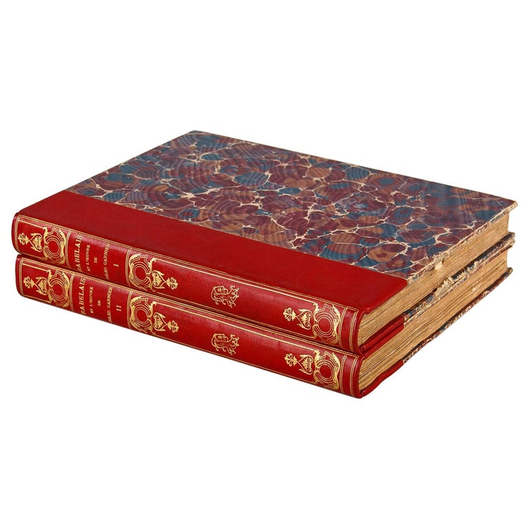 Set of 2 Books by Rabelais in French Language, Published in 1897 at 1stDibs
