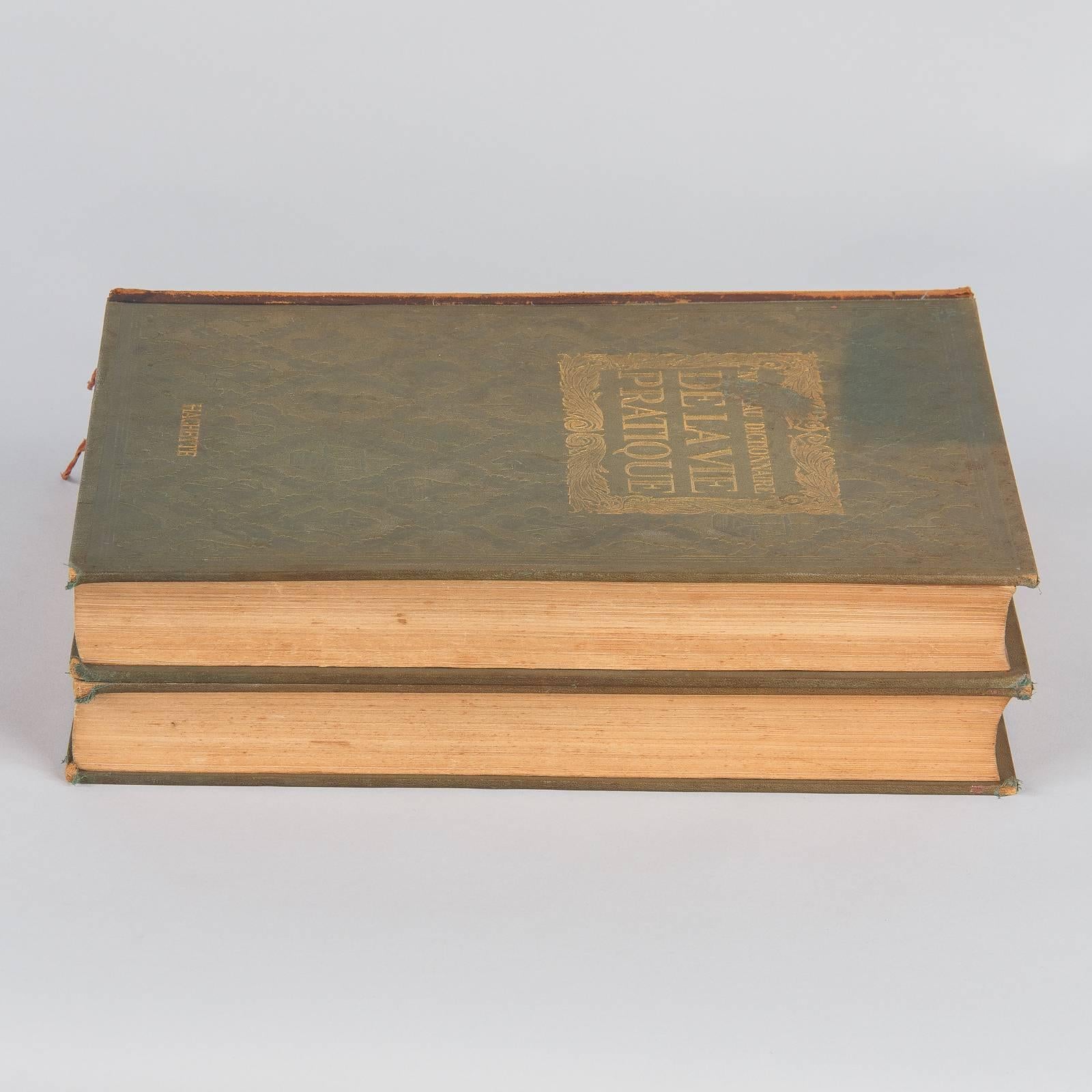 Set of 2 Books Nouveau Dictionaire de la Vie Pratique, France, 1923 For Sale 2