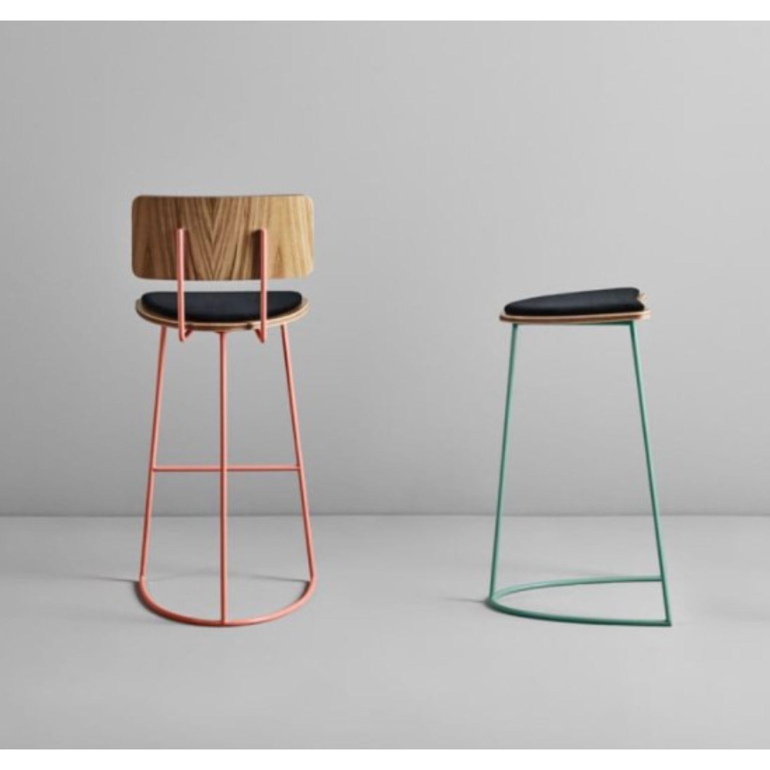 Post-Modern Set of 2 Boomerang Stools by Pepe Albargues For Sale