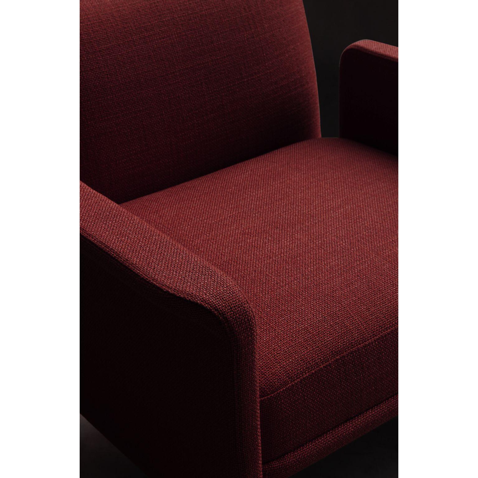 2er Bordeaux-Carson-Sessel von Sammler im Angebot 11